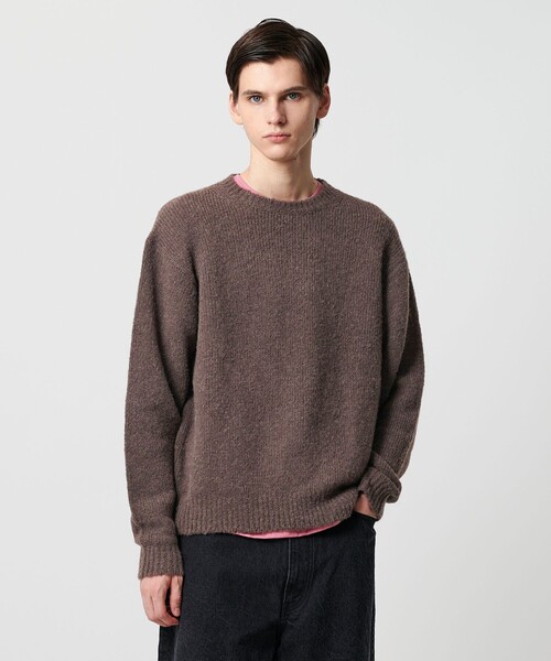 UNITED ARROWS & SONS(ユナイテッドアローズアンドサンズ)の「<UNITED ARROWS & SONS> ALPC/WL C/N SWEATER/ニット(ニット/セーター・メンズ・グレー系/ピンク/ダークブラウン・M/L/XL)」の11枚目の写真