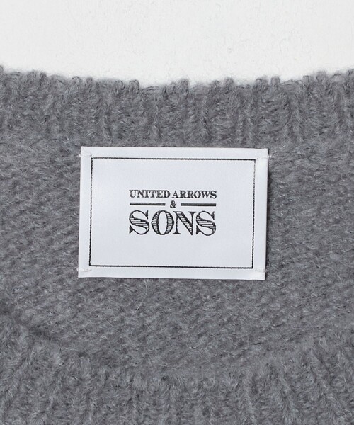UNITED ARROWS & SONS(ユナイテッドアローズアンドサンズ)の「<UNITED ARROWS & SONS> ALPC/WL C/N SWEATER/ニット(ニット/セーター・メンズ・グレー系/ピンク/ダークブラウン・M/L/XL)」の13枚目の写真