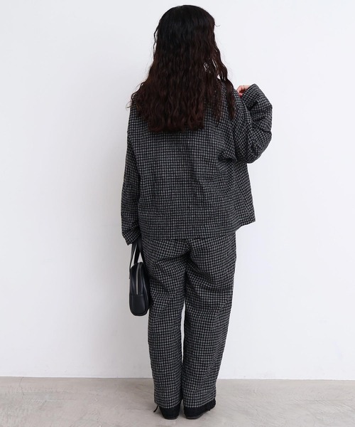 l'atelier du savon(アトリエドサボン)の「ウールガーゼジャケット(テーラードジャケット・レディース・その他/ブラック・FREE)」の14枚目の写真