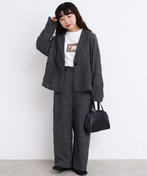 l'atelier du savon(アトリエドサボン)の「ウールガーゼジャケット(テーラードジャケット・レディース・その他/ブラック・FREE)」の15枚目の写真