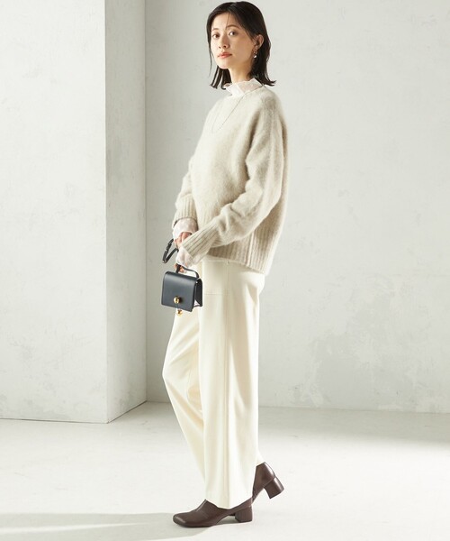 SHIPS（シップス）の「〈手洗い可能〉フォックス クルーネック ニット プルオーバー（ニット/セーター・レディース・ネイビー/グリーン/ライトグリーン/オフホワイト/ブラック・ONE SIZE）」の11枚目の写真