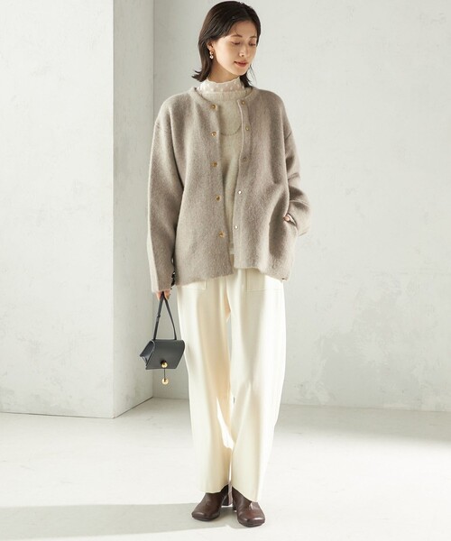 SHIPS（シップス）の「〈手洗い可能〉フォックス クルーネック ニット プルオーバー（ニット/セーター・レディース・ネイビー/グリーン/ライトグリーン/オフホワイト/ブラック・ONE SIZE）」の12枚目の写真