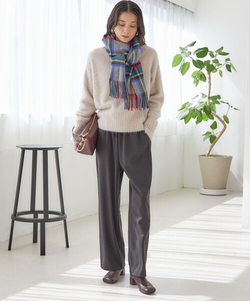 SHIPS（シップス）の「〈手洗い可能〉フォックス クルーネック ニット プルオーバー（ニット/セーター・レディース・ネイビー/グリーン/ライトグリーン/オフホワイト/ブラック・ONE SIZE）」の17枚目の写真