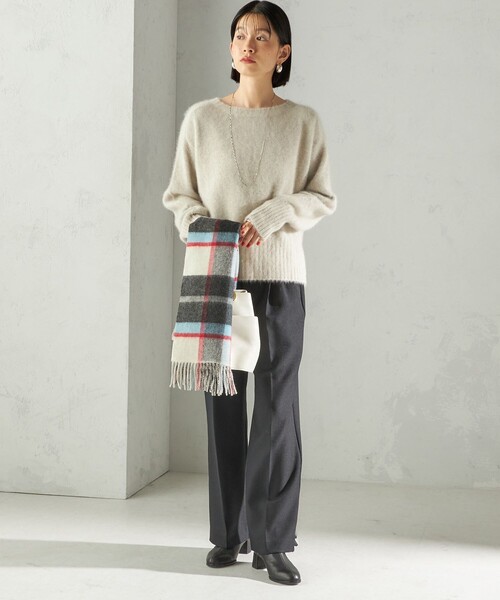 SHIPS（シップス）の「〈手洗い可能〉フォックス クルーネック ニット プルオーバー（ニット/セーター・レディース・ネイビー/グリーン/ライトグリーン/オフホワイト/ブラック・ONE SIZE）」の22枚目の写真