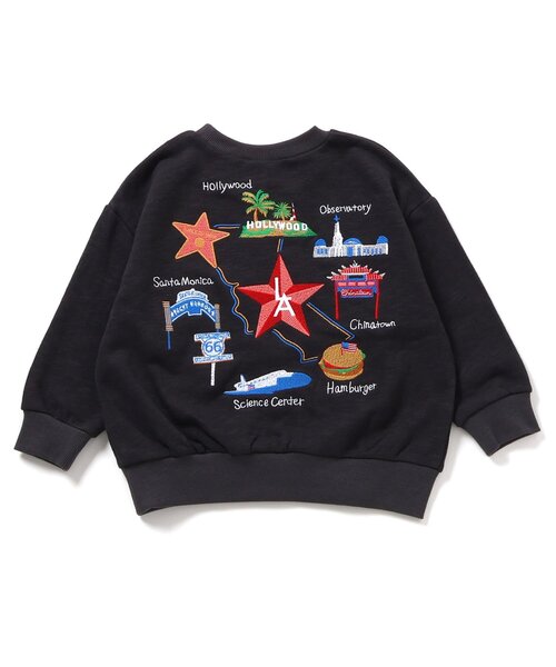 セール】【ジュニア対応】刺繍カレッジトレーナー（スウェット