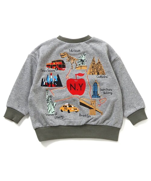 ジュニア対応】刺繍カレッジトレーナー（スウェット）｜BREEZE