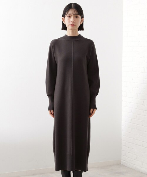 THE SHOP TK (ザ ショップ ティーケー )の「優秀ふわふわベスト&ニットワンピース【毛玉になりにくい/静電気防止/洗える】(ワンピース・レディース・ナチュラル/スミクロ・13/12)」の20枚目の写真