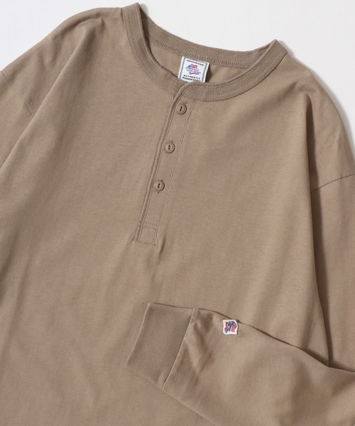 JEMORGAN(ジェーイーモーガン)の「2026SS JEMORGAN/ジェーイーモーガン ワンポイントロゴ刺繍 ヘンリーネックロンT レディース メンズ 長袖Tシャツ(Tシャツ/カットソー・メンズ・グレー/ベージュ/オフホワイト/ブラック/ネイビー・XL/L/M)」の4枚目の写真