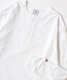 JEMORGAN（ジェーイーモーガン）の「2025AW JEMORGAN/ジェーイーモーガン 天竺 ワンポイントロゴ ヘンリーネック長袖Tシャツ レディース メンズ（Tシャツ/カットソー）」