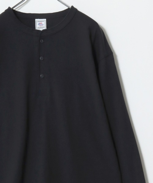 JEMORGAN(ジェーイーモーガン)の「2026SS JEMORGAN/ジェーイーモーガン ワンポイントロゴ刺繍 ヘンリーネックロンT レディース メンズ 長袖Tシャツ(Tシャツ/カットソー・メンズ・グレー/ベージュ/オフホワイト/ブラック/ネイビー・XL/L/M)」の9枚目の写真