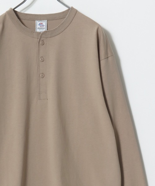 JEMORGAN(ジェーイーモーガン)の「2026SS JEMORGAN/ジェーイーモーガン ワンポイントロゴ刺繍 ヘンリーネックロンT レディース メンズ 長袖Tシャツ(Tシャツ/カットソー・メンズ・グレー/ベージュ/オフホワイト/ブラック/ネイビー・XL/L/M)」の10枚目の写真