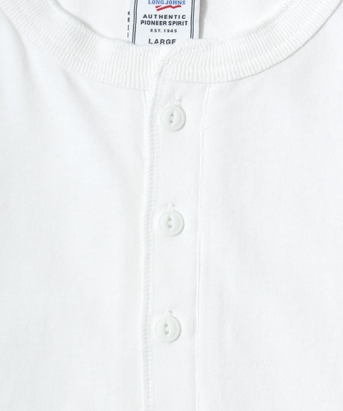 JEMORGAN(ジェーイーモーガン)の「2026SS JEMORGAN/ジェーイーモーガン ワンポイントロゴ刺繍 ヘンリーネックロンT レディース メンズ 長袖Tシャツ(Tシャツ/カットソー・メンズ・グレー/ベージュ/オフホワイト/ブラック/ネイビー・XL/L/M)」の13枚目の写真