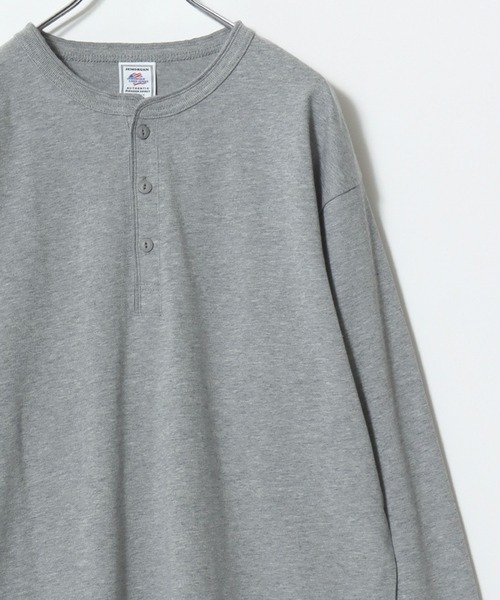 JEMORGAN(ジェーイーモーガン)の「2026SS JEMORGAN/ジェーイーモーガン ワンポイントロゴ刺繍 ヘンリーネックロンT レディース メンズ 長袖Tシャツ(Tシャツ/カットソー・メンズ・グレー/ベージュ/オフホワイト/ブラック/ネイビー・XL/L/M)」の7枚目の写真