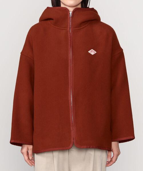 DANTON | ウールメルトン フードブルゾン WOMEN（その他アウター