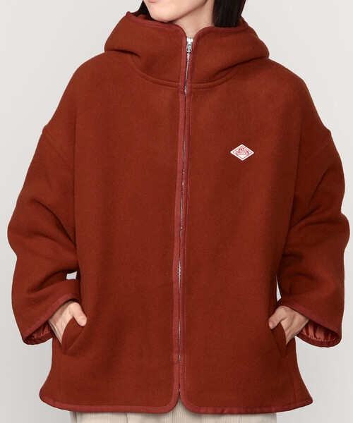 DANTON | ウールメルトン フードブルゾン WOMEN（その他アウター