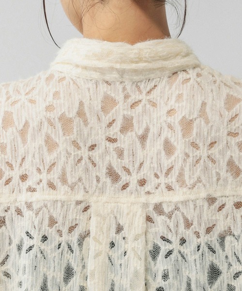 GLOBAL WORK(グローバルワーク)の「起毛フラワーレースシャツ/603586(シャツ/ブラウス・レディース・ブラック/ホワイト・LARGE/MEDIUM)」の17枚目の写真