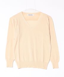 柔らか 薄手ニット Vネック