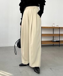 CAPRICIEUX LE'MAGE | すっきりスラックスワイドパンツ(その他パンツ)