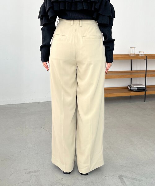 CAPRICIEUX LE'MAGE（カプリシューレマージュ）の「すっきりスラックスワイドパンツ（その他パンツ・レディース・キャメル/ベージュ/ブラック・PS/TM/36/38）」の15枚目の写真