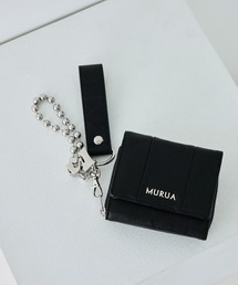 MURUA（ムルーア）の「MURUA(ムルーア)三つ折り財布 MR-W1403 ベルトチャーム（財布）」