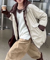 aimoha | 配色レイヤードダウンジャケット (AW)(ダウンジャケット/コート)