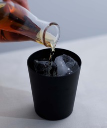 kuros'（クロス）の「【kuros'オリジナル】江戸の薄硝子 ロックグラス ブラックマット 黒箱入り（食器）」