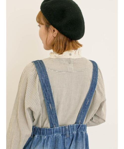 Samansa Mos2(サマンサ モスモス)の「スカラップレースブラウス(シャツ/ブラウス・レディース・オフホワイト/チャコールグレー/ベージュ/キナリ・F)」の7枚目の写真