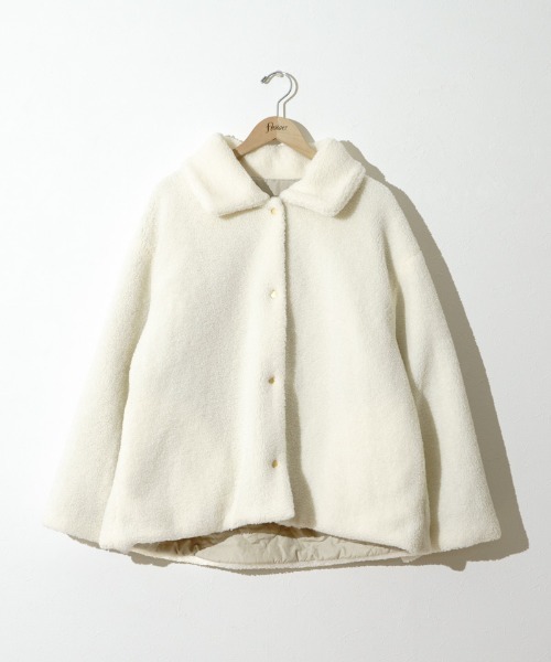 セール】ツーウェイボアコート（ステンカラーコート）｜flower