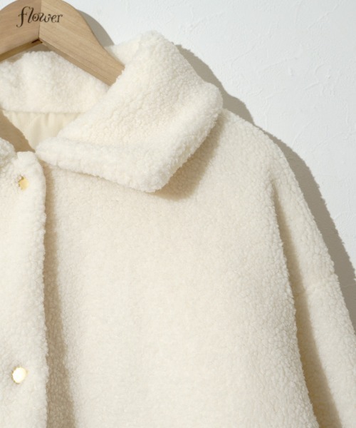 セール】ツーウェイボアコート（ステンカラーコート）｜flower