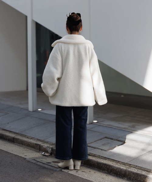 ツーウェイボアコート（ステンカラーコート）｜flower（フラワー）の