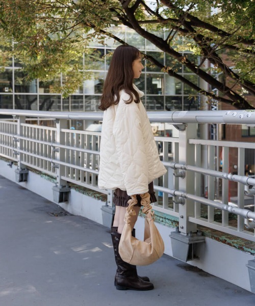 flower（フラワー）の「ツーウェイボアコート（ステンカラーコート・レディース・ミント/アイボリー・FREE）」の20枚目の写真