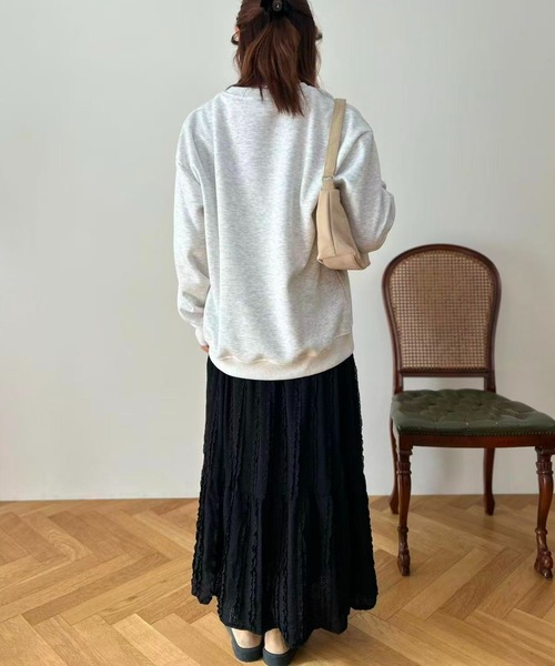 mebole(メボレ)の「Ribbon Script Sweat(スウェット・レディース・ライトグレー・FREE)」の20枚目の写真