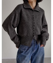 [2025AW COLLECTION]ミックスニットハイネックカーディガン