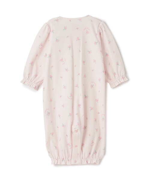 BOX付】リボン・バラ柄2wayオール＆ソックスセット（ベビーギフト