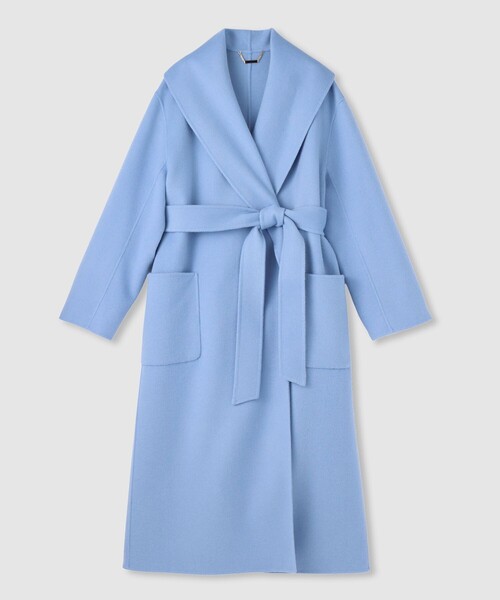 カシミヤ混リバーショールコート（ステンカラーコート）｜allureville