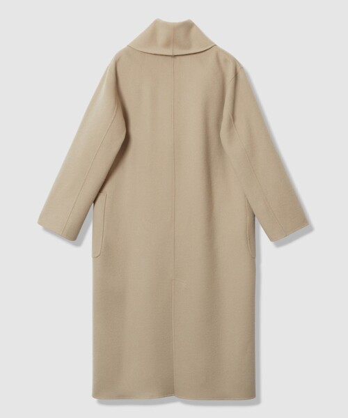 カシミヤ混リバーショールコート（ステンカラーコート）｜allureville