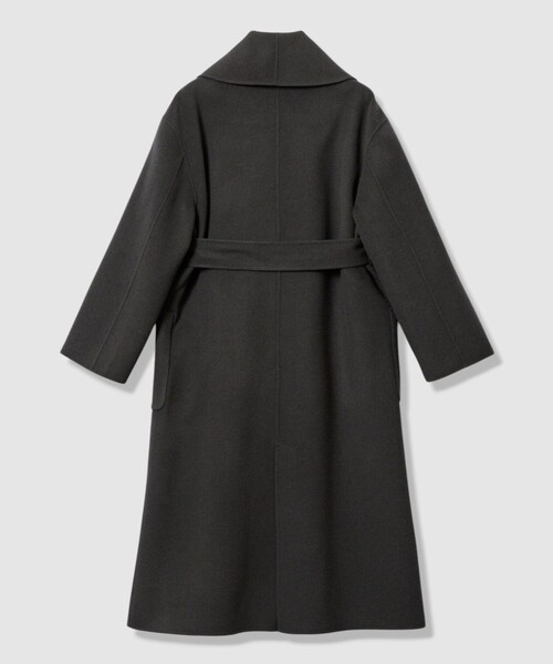 カシミヤ混リバーショールコート（ステンカラーコート）｜allureville