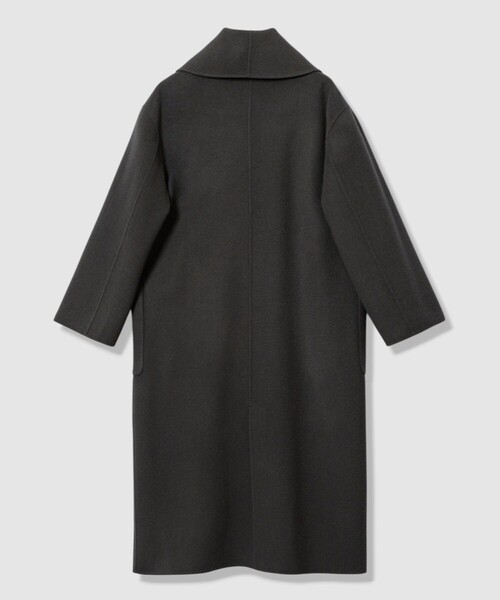 カシミヤ混リバーショールコート（ステンカラーコート）｜allureville