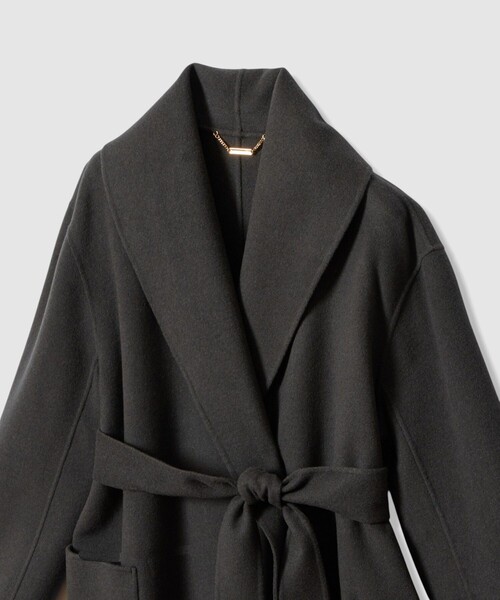 アルアバイル　カシミア混リバーショールカラーコート アルアバイル カシミア混リバーショールカラーコート allureville