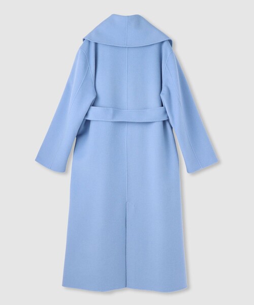 カシミヤ混リバーショールコート（ステンカラーコート）｜allureville