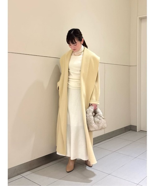 セール】カシミヤ混リバーショールコート（ステンカラーコート