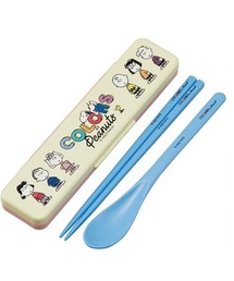 SNOOPY（スヌーピー）の「スヌーピー 抗菌 音の鳴らないコンビセット 箸18cm PEANUTS カラーズ SK（カトラリー）」