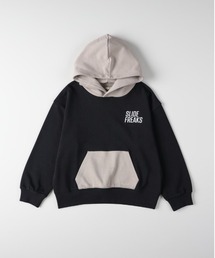 Right-on | 【Refurbish】配色スウェットパーカー (配色/バイカラー/ロゴ/スウェット/フード/ポケット/カジュアル/デイリー/重ね着/キッズ)(パーカー)