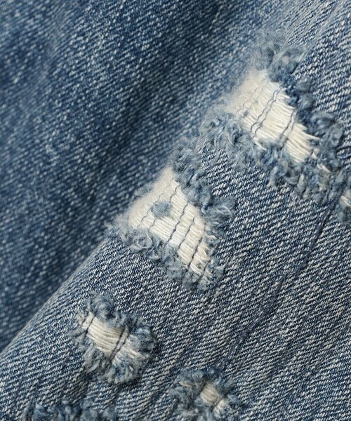 BEAMS(ビームス)の「フェード ダメージ デニムパンツ 【ワイドストレートフィット】(デニムパンツ・メンズ・グレー/インディゴブルー・S/M/L/XL)」の8枚目の写真