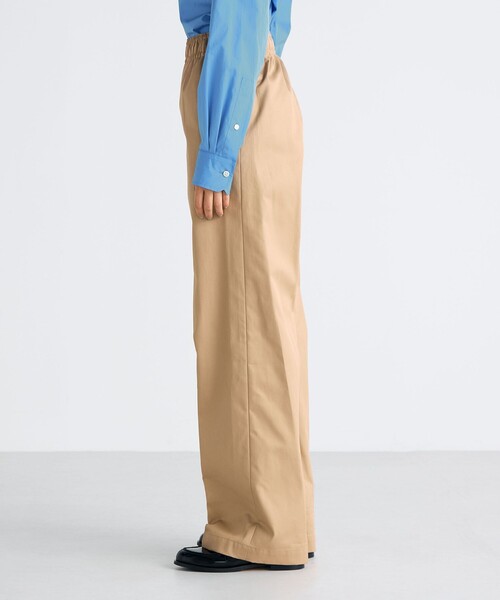 EDITION（エディション）の「コンパクトギャバ イージーチノパンツ（チノパンツ・レディース・グリーン系その他/ベージュ・36/34）」の5枚目の写真