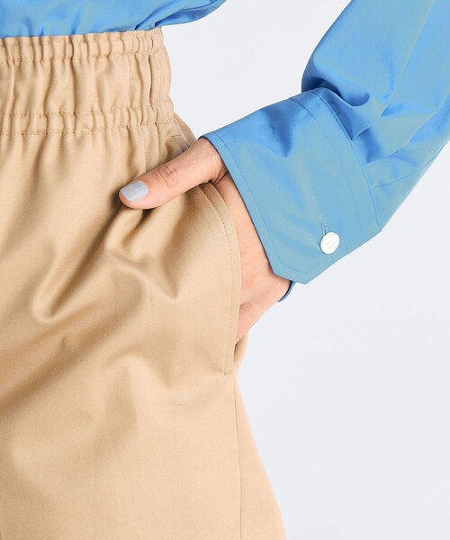 EDITION（エディション）の「コンパクトギャバ イージーチノパンツ（チノパンツ・レディース・グリーン系その他/ベージュ・36/34）」の9枚目の写真