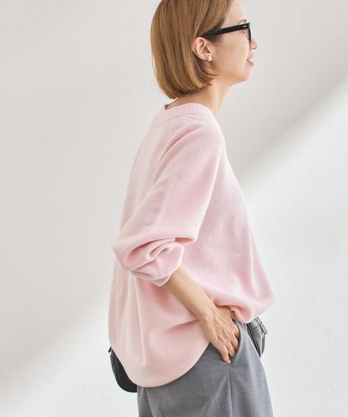 セール】ラグランスリーブ Vネックプルオーバー（ニット/セーター