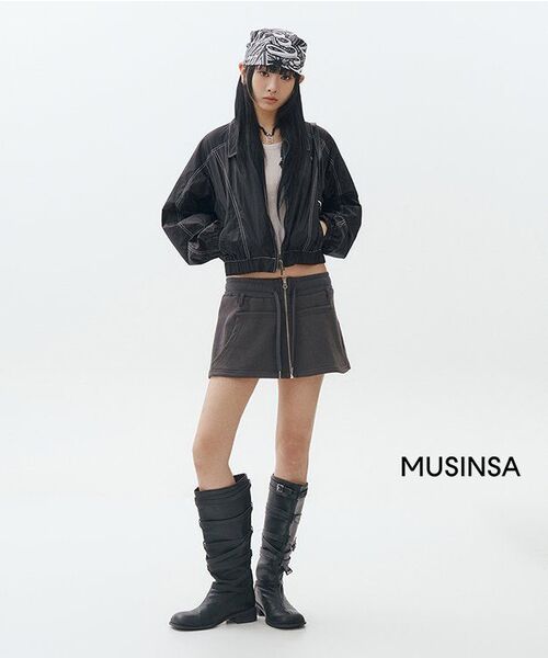 AVANDRESS(アバンドレス )の「ファンシーステッチグロッシージャケット ブラック(ナイロンジャケット・レディース・ブラック・SMALL/MEDIUM)」の3枚目の写真
