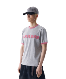 Logo Patch Ringer Top (Pink)