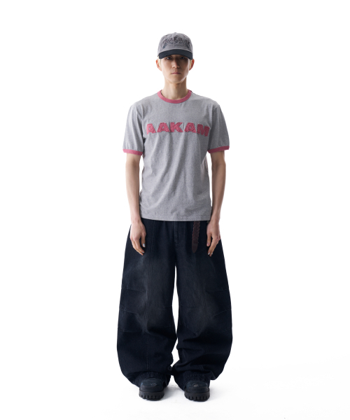 AAKAM(アーカム)の「Logo Patch Ringer Top (Pink)(Tシャツ/カットソー・レディース・その他・2/3/WOMENS)」の2枚目の写真